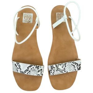 DV Dolce Vita Luther Snakeskin Print Sandals Size Women’s 8.5